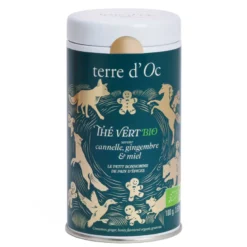 Thé vert bio gingembre cannelle miel