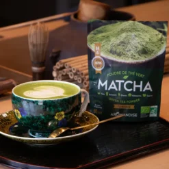 Thé vert matcha bio poudre culinaire doux uji japon 50g