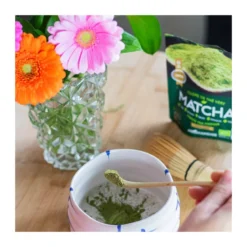 Thé vert matcha bio poudre culinaire doux uji japon 50g