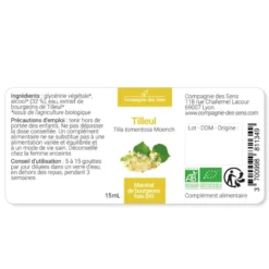 Tilleul bio - 15ml (tilia tomentosa) – macérat concentré de bourgeons frais 15