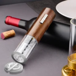 Tire bouchon électrique led effet bois rechargeable usb c