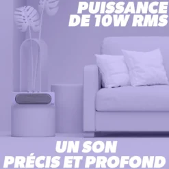 T'nb - enceinte bluetooth rainbow barre, bluetooth 5.4, 10 w rms - violet