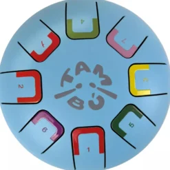 Tongue drum 8 notes bleu ciel