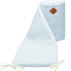 Tour de lit gaze coton nid d'abeille