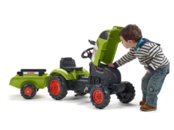 Tracteur enfant claas arion 410 avec remorque 2 à 5 ans - falk
