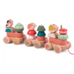 Train des animaux en bois