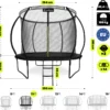 Trampoline familial 305cm (10ft) complet avec filet haute protection et échelle