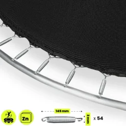 Trampoline familial 305cm (10ft) complet avec filet haute protection et échelle