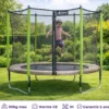 Trampoline jumpi taupe et vert 300