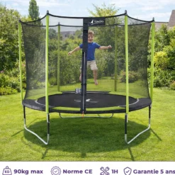 Trampoline jumpi vert et noir 300
