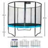 Trampoline punchi bleu 300
