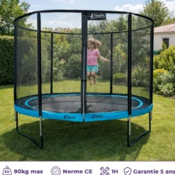 Trampoline punchi bleu 300