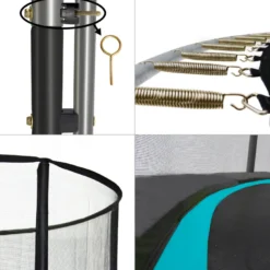 Trampoline punchi bleu 300