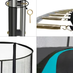 Trampoline punchi bleu 360