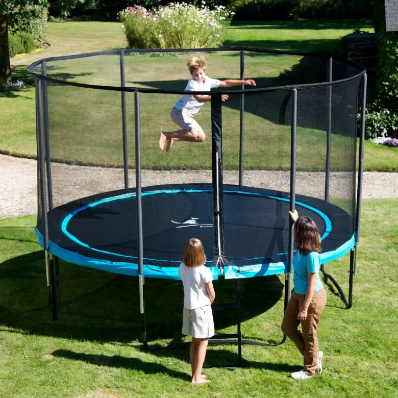 Trampoline punchi bleu 300