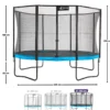 Trampoline punchi bleu 430