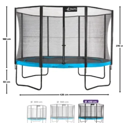Trampoline punchi bleu 430