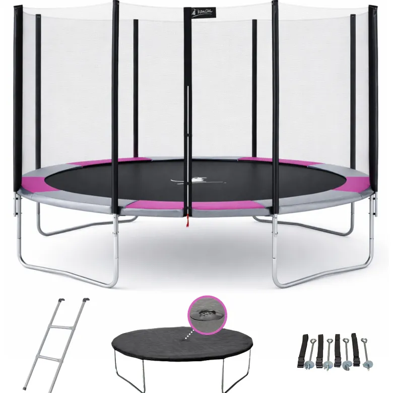 Trampoline ralli rose ø360