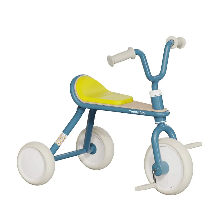 Tricycle métal vintage confort Bleu