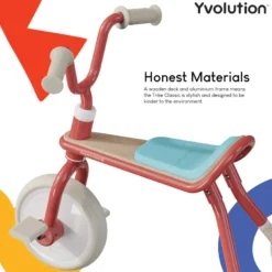 Tricycle métal vintage confort Rouge