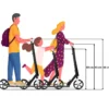 Trottinette enfant +7 ans 100kg, pliable