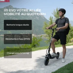 Trottinette électrique urbanglide ride 85 evo – 25 km / autonomie 20 km