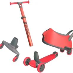 Trottinette évolutive 5 en 1 luna rouge