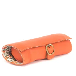 Trousse bijoux cuir emma orange hap