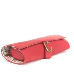 Trousse bijoux cuir emma rouge hap