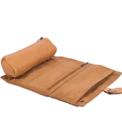 Trousse bijoux cuir emma sable