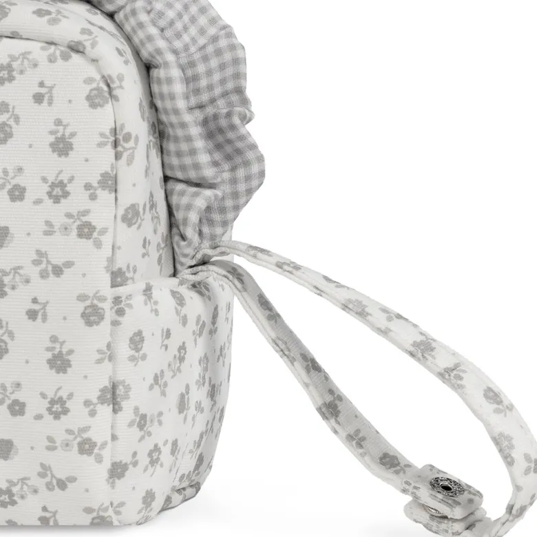 Trousse de toilette little bloom fleurs gris