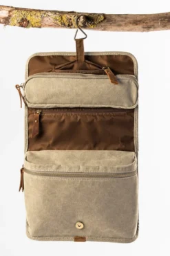 Trousse de toilette vintage naturel