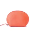 Trousse maquillage cuir léa orange