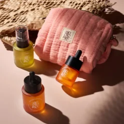 Trousse routine visage bonne mine 3 soins grand format made in France Andromée
