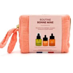 Trousse routine visage bonne mine 3 soins grand format made in France Andromée