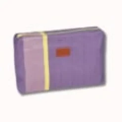 Trousse toilette andrea cire chevron parme