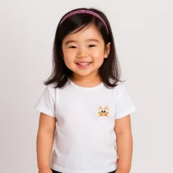 Tshirt en coton bio hotot blanc 1 an