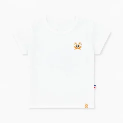 Tshirt en coton bio hotot blanc 1 an