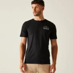 T-shirt regatta cline ix noir montagne M