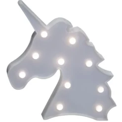 Tête de licorne led blanc