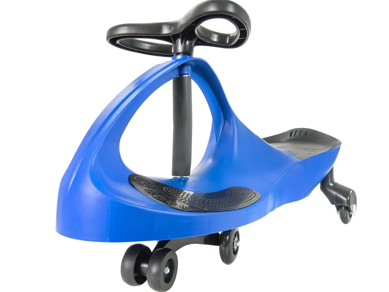 Twistcar voiture enfant sans batterie roues caoutchouc charge 120 kg, bleu