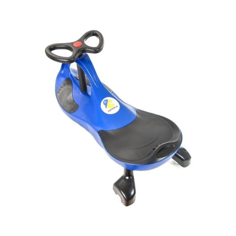 Twistcar voiture enfant sans batterie roues caoutchouc charge 120 kg, bleu