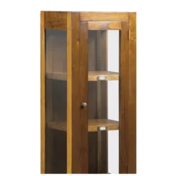 Vaisselier 2 tiroirs bronze bois marron