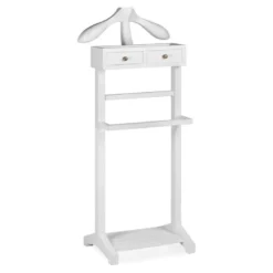 Valet de chambre 2 tiroirs bronze bois
