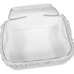 Valise de maternité little bloom fleurs gris