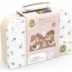 Valise service à thé d'anniversaire