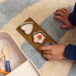 Valisette de jeu jouets en bois petit pâtissier