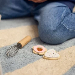 Valisette de jeu jouets en bois petit pâtissier