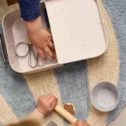 Valisette de jeu jouets en bois petit pâtissier