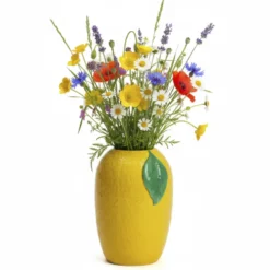 Vase décoratif trompe-l’œil citron Dolce Vita en dolomite